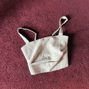 Abercrombie cropped tan top Xs